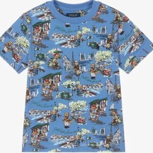 RALPH LAUREN RARE " POLO BEAR " CLASSIC ALL OVER DESIGN YOUTH BOYS SIZE 7 - NWT